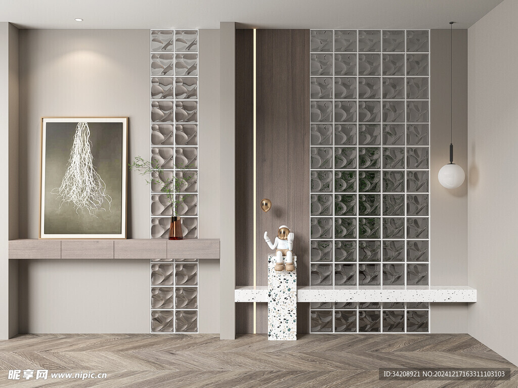 鞋柜玄关入户大门高级感全屋定制