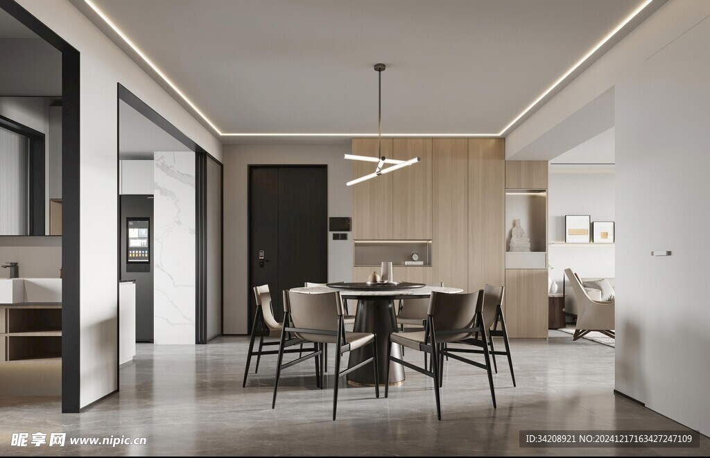 鞋柜玄关入户大门高级感全屋定制