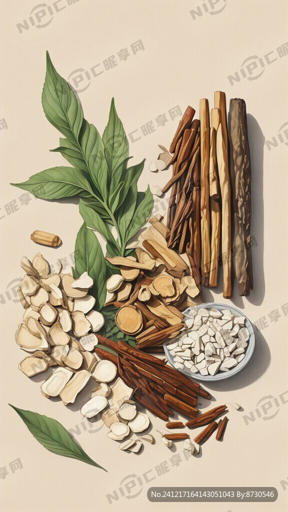 藿香白芷中药海报