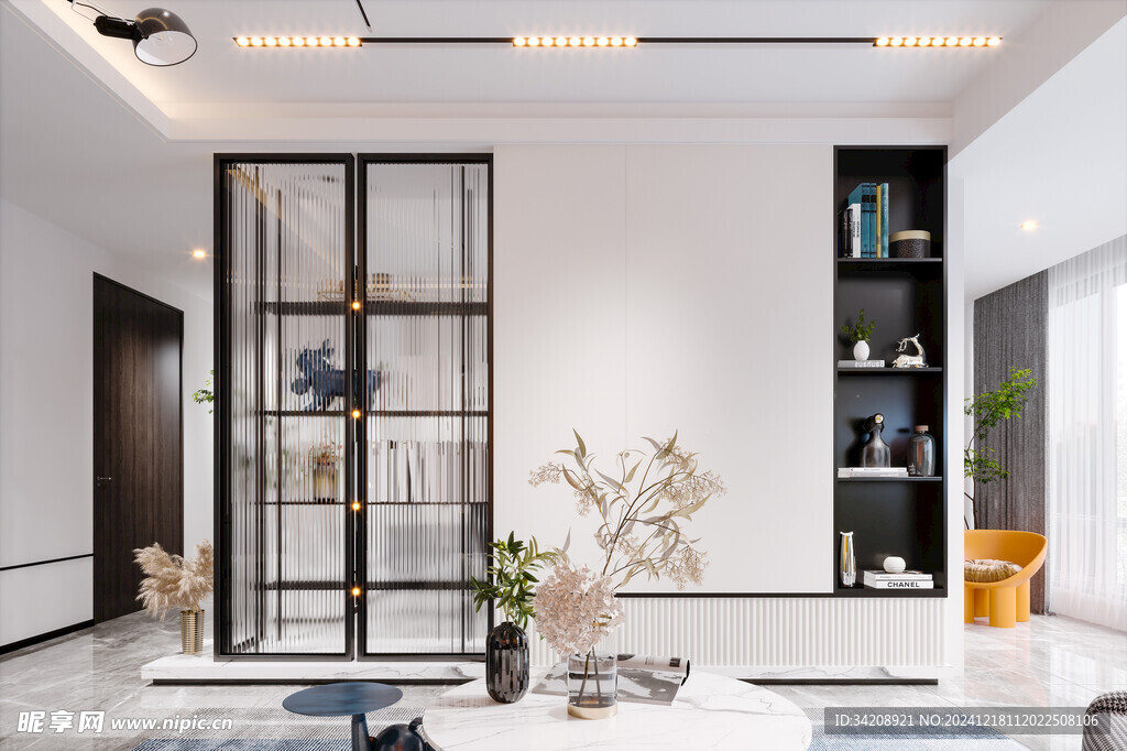 现代简约高级感新中式复古风客厅