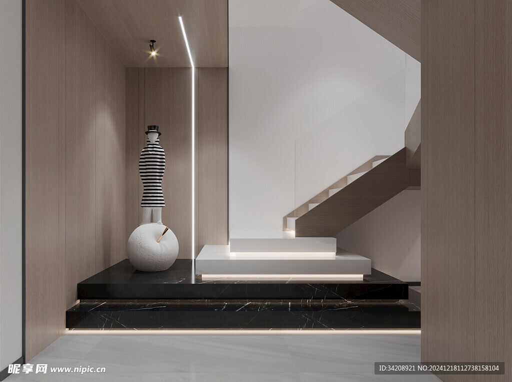 现代简约高级感新中式复古风客厅