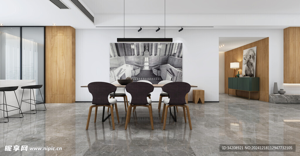 现代简约高级感新中式复古风客厅