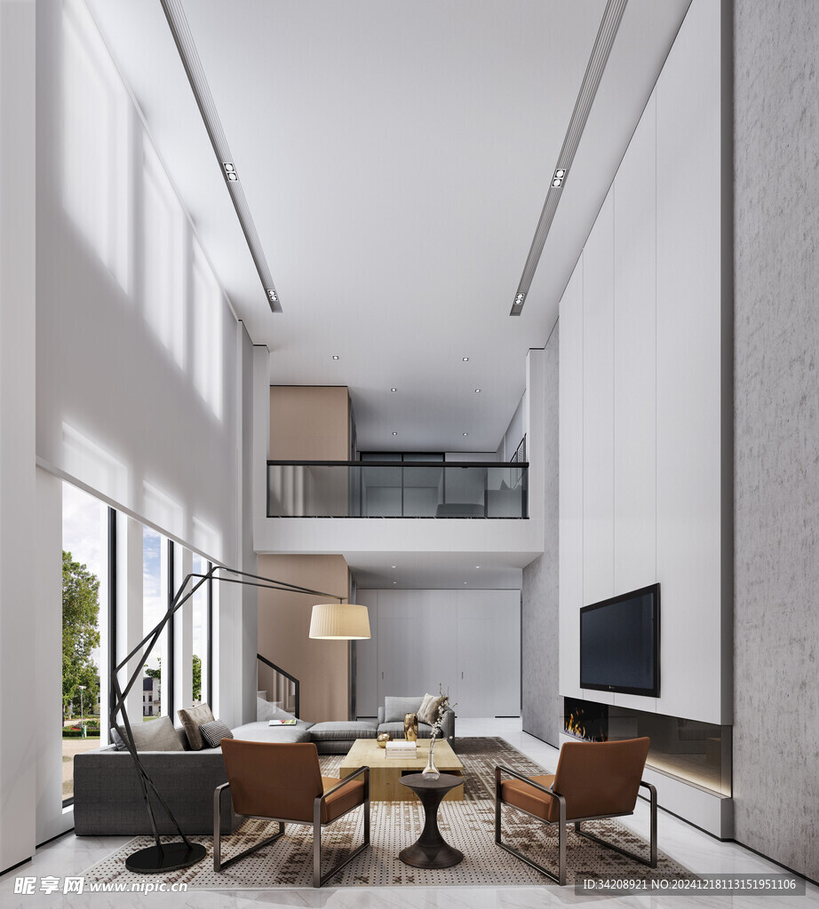 现代简约高级感新中式复古风客厅