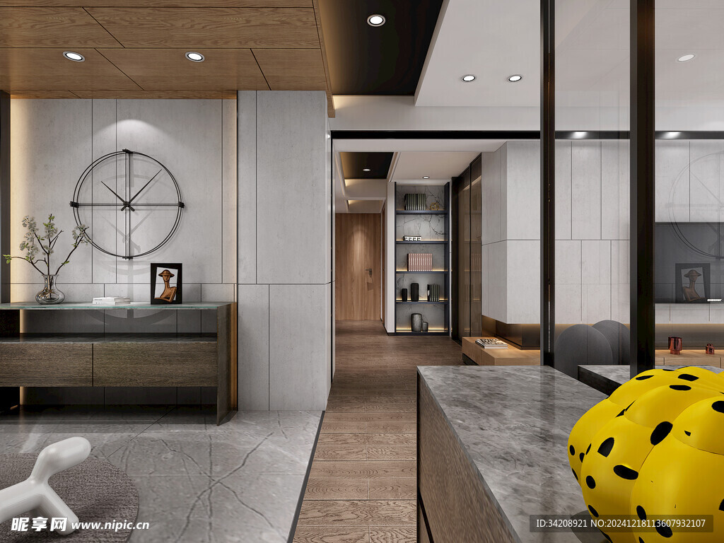 现代简约高级感新中式复古风客厅