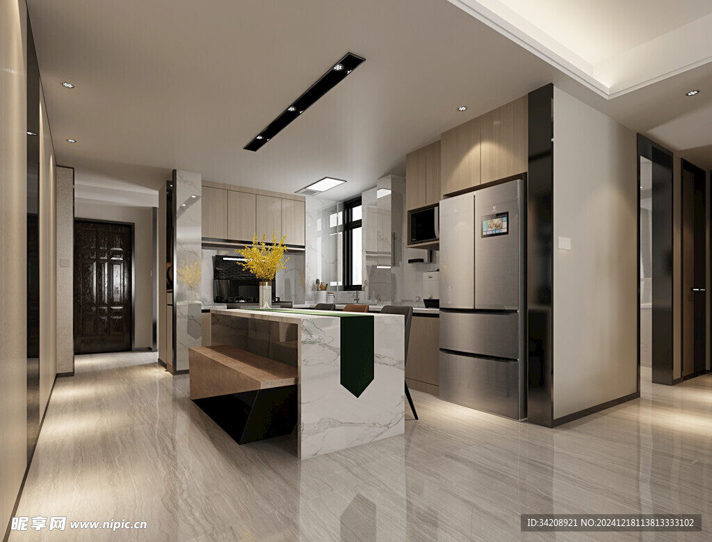 现代简约高级感新中式复古风客厅