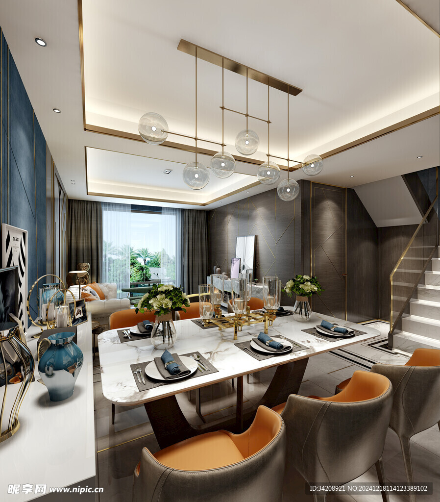 现代简约高级感新中式复古风客厅