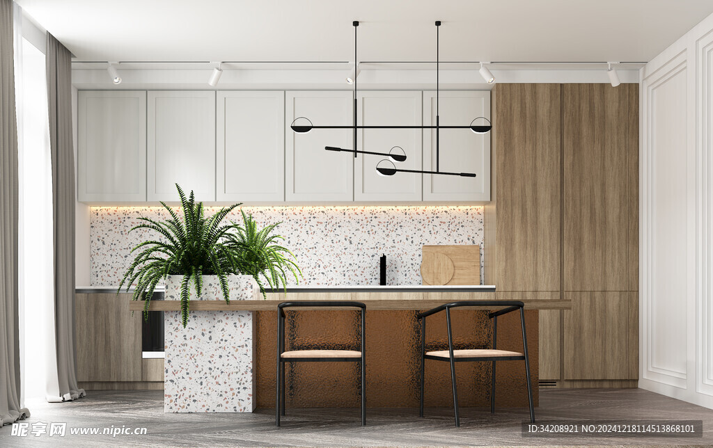 现代简约高级感新中式复古风客厅