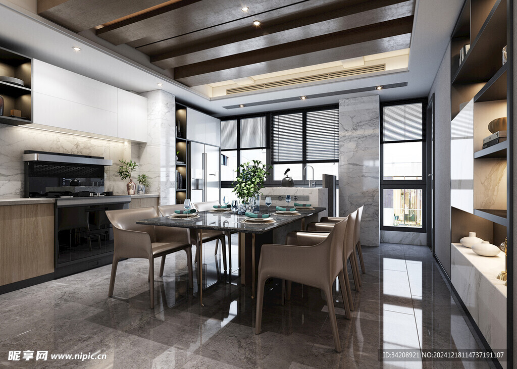 现代简约高级感新中式复古风客厅