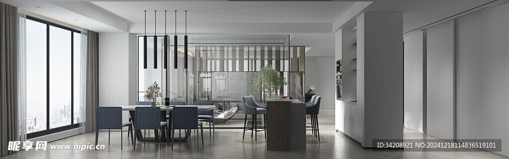 现代简约高级感新中式复古风客厅