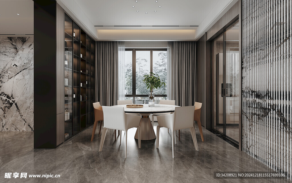 现代简约高级感新中式复古风客厅