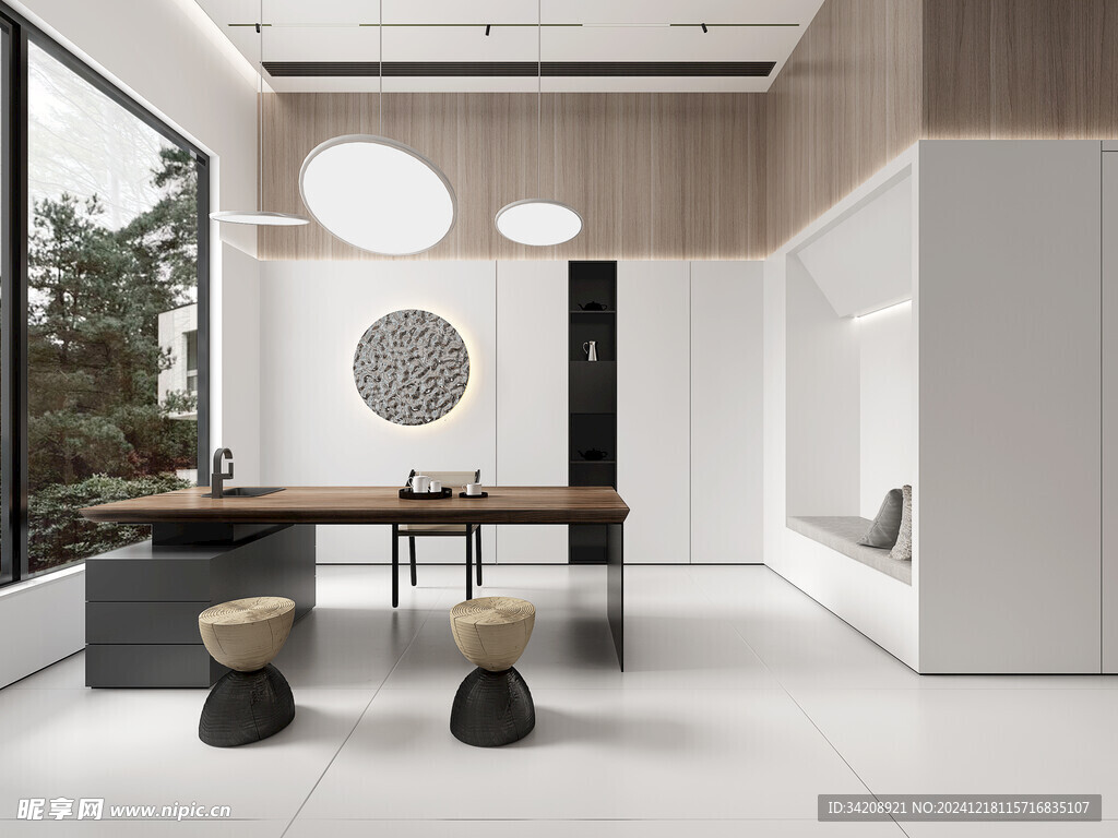 现代简约高级感新中式复古风客厅