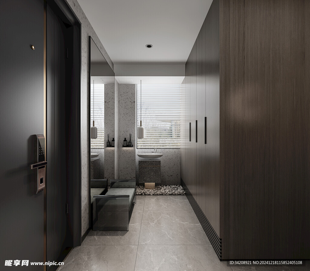 现代简约高级感新中式复古风客厅