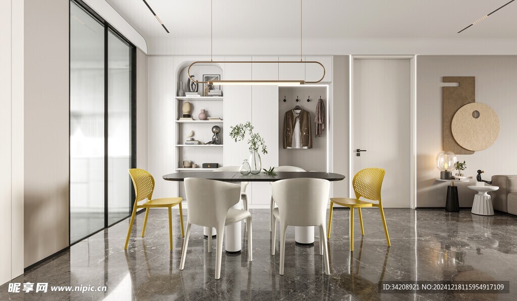 现代简约高级感新中式复古风客厅