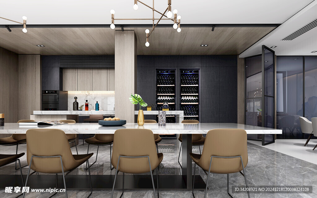 现代简约高级感新中式复古风客厅