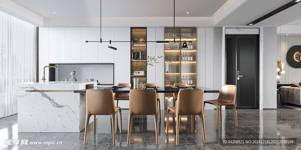 现代简约高级感新中式复古风客厅