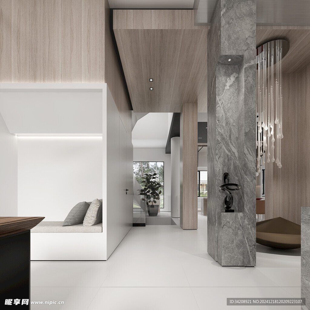 现代简约高级感新中式复古风客厅