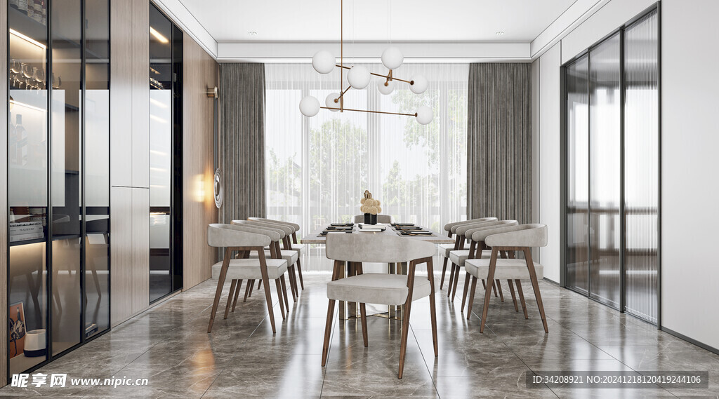 现代简约高级感新中式复古风客厅