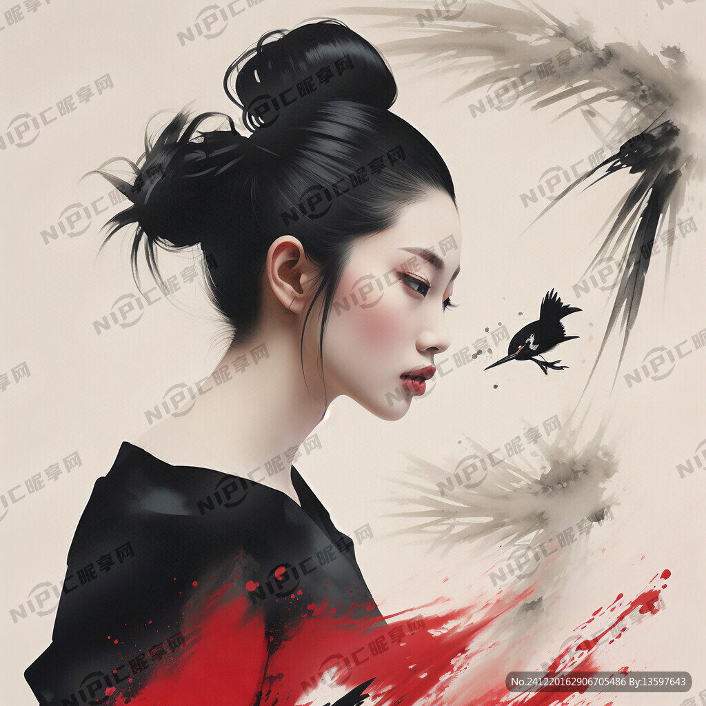 时尚艺术摄影 虚实结合 渐变