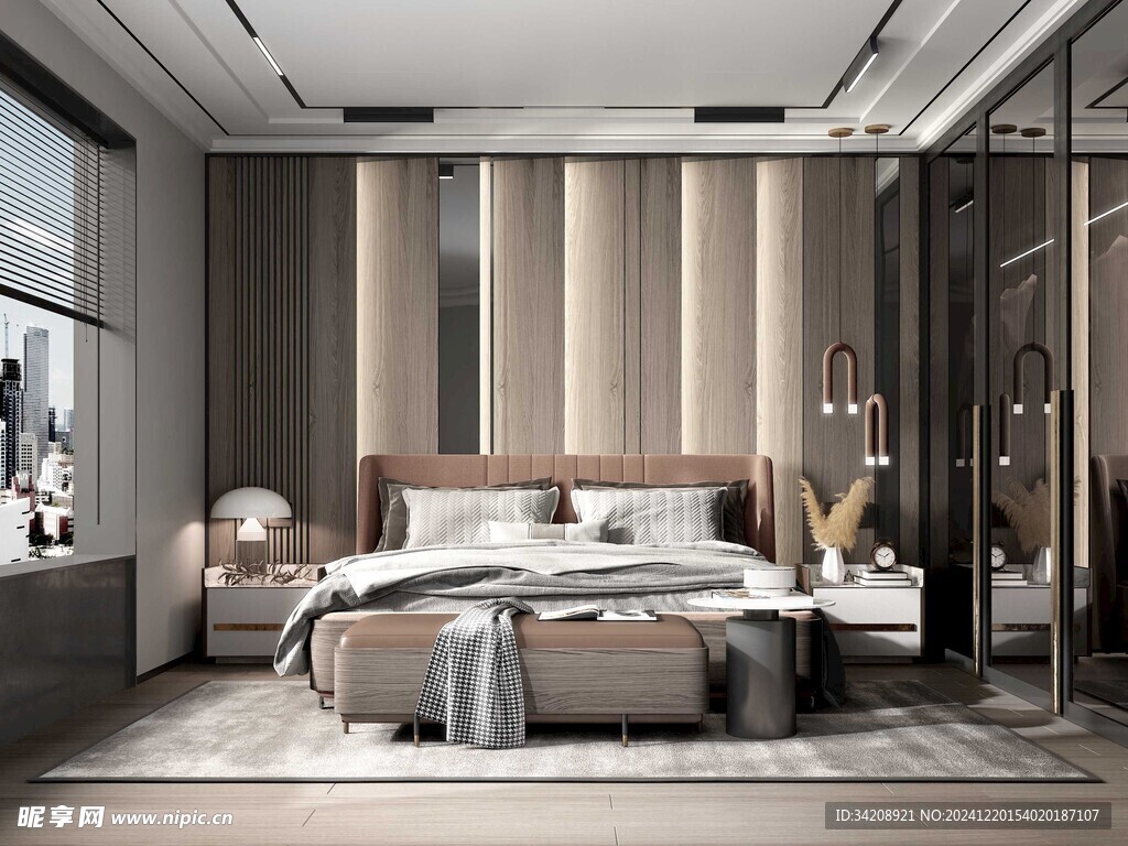 小空间次卧室室内设计现代简约风