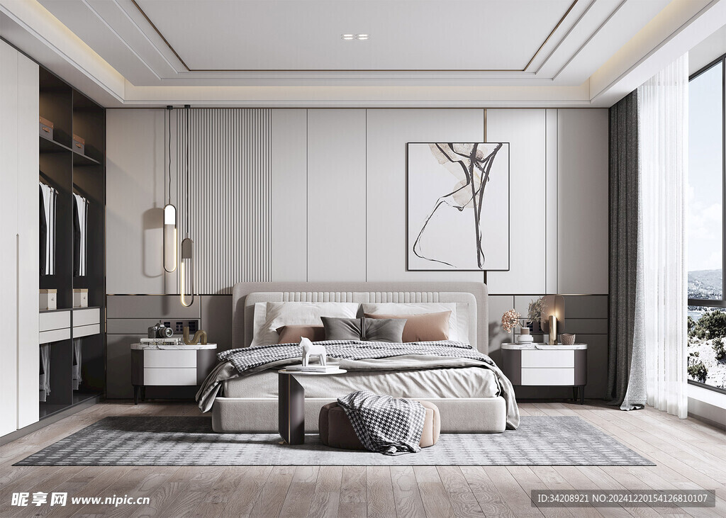 小空间次卧室室内设计现代简约风