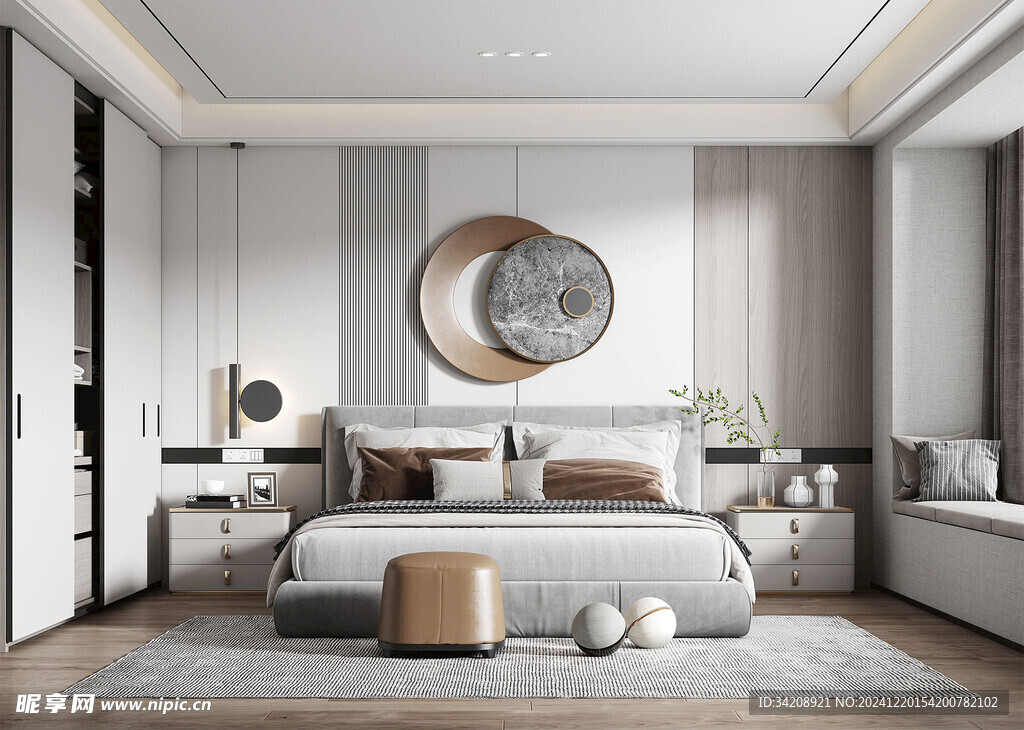 小空间次卧室室内设计现代简约风