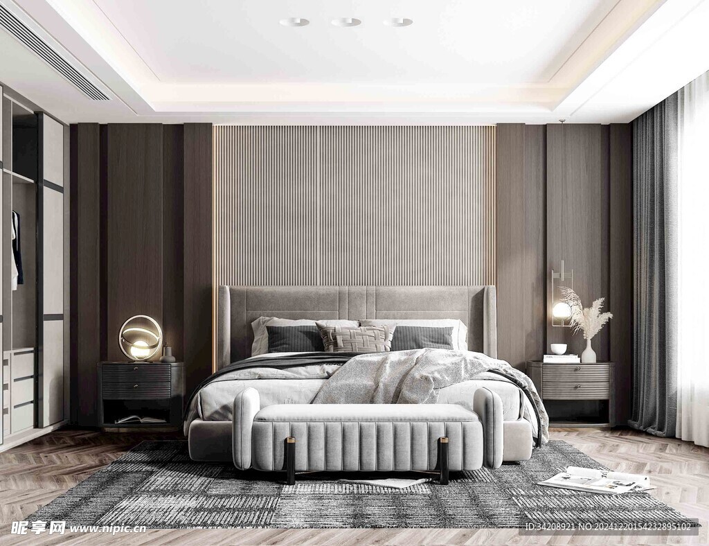 小空间次卧室室内设计现代简约风