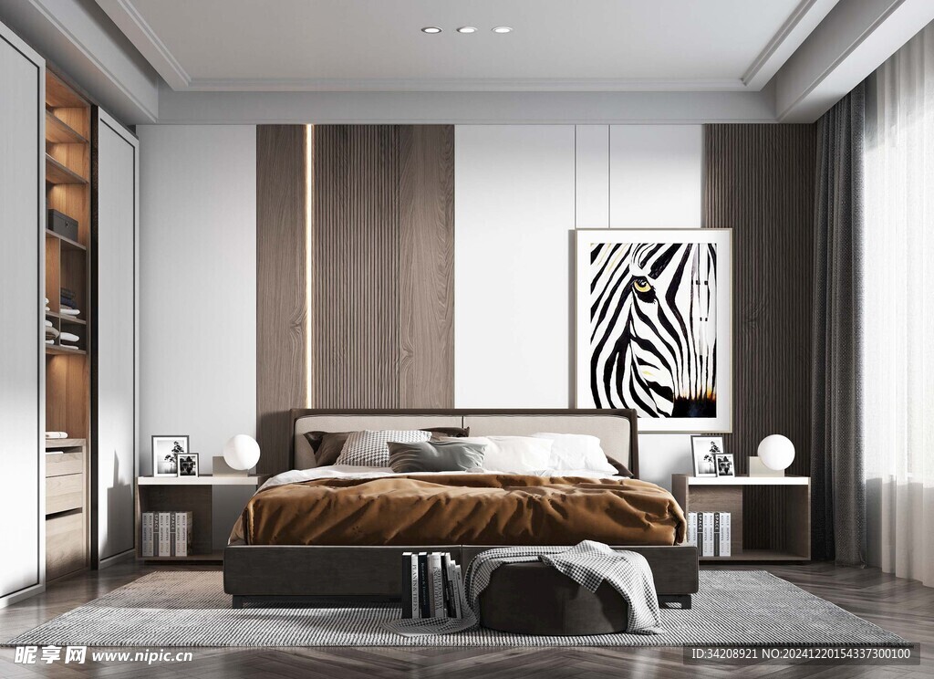 小空间次卧室室内设计现代简约风