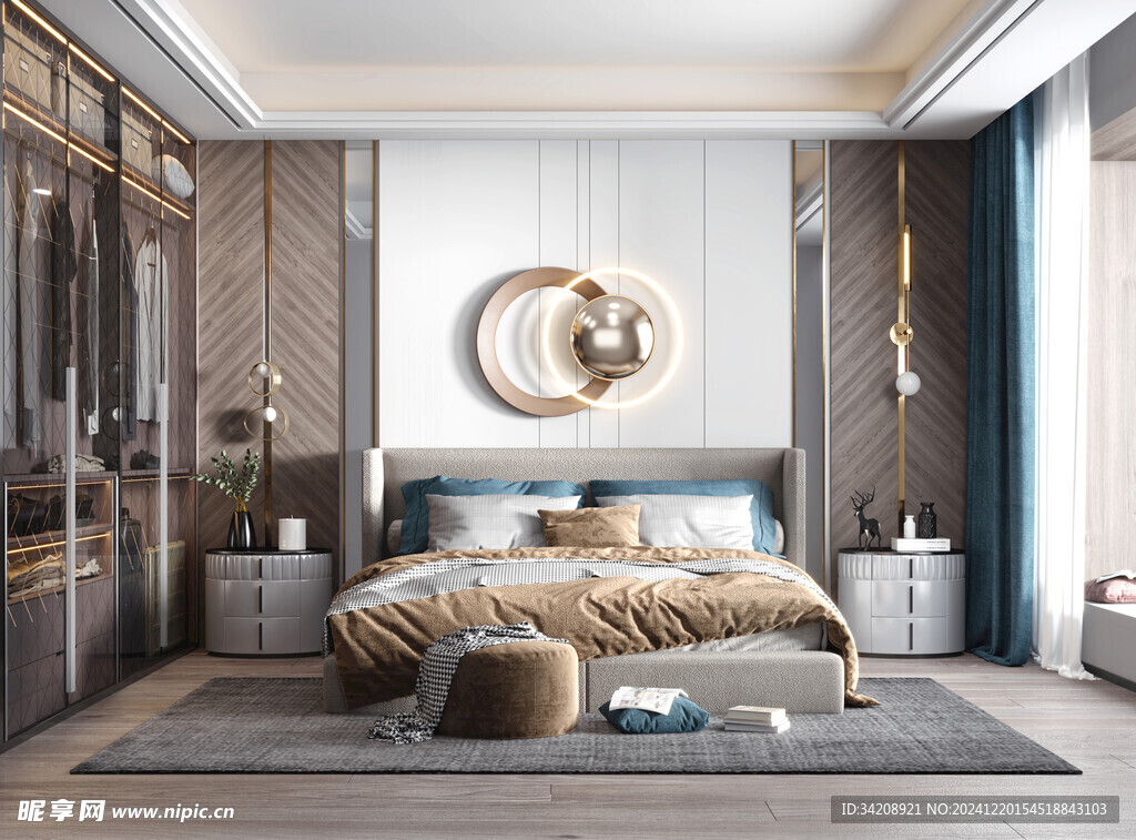 小空间次卧室室内设计现代简约风