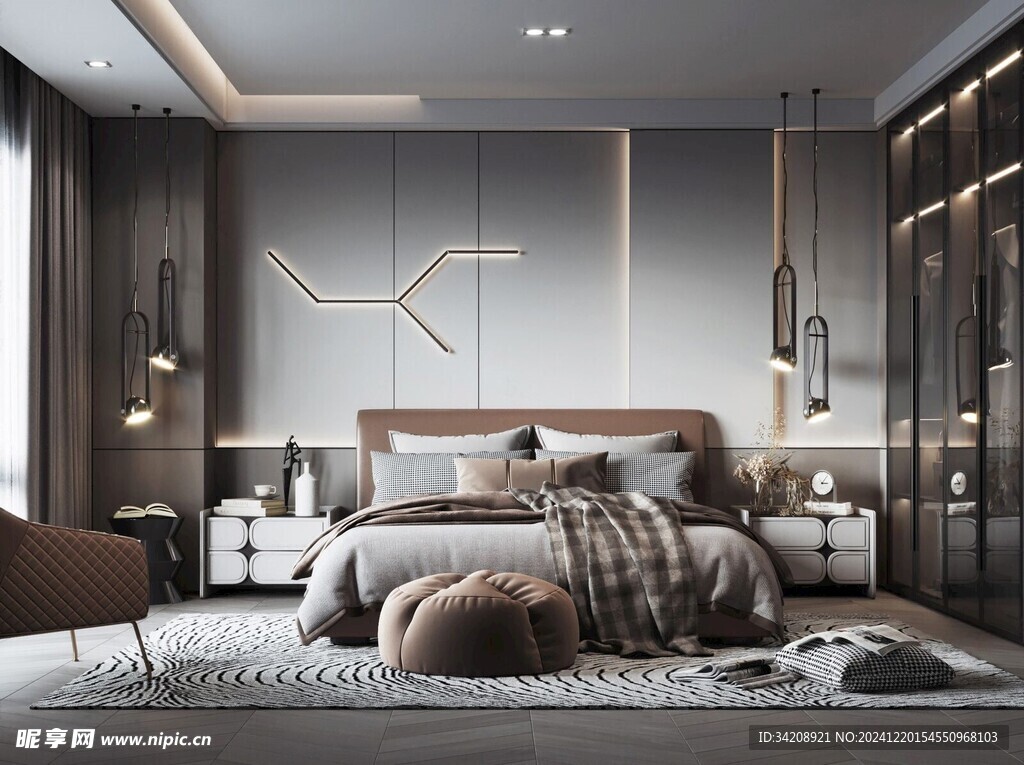 小空间次卧室室内设计现代简约风