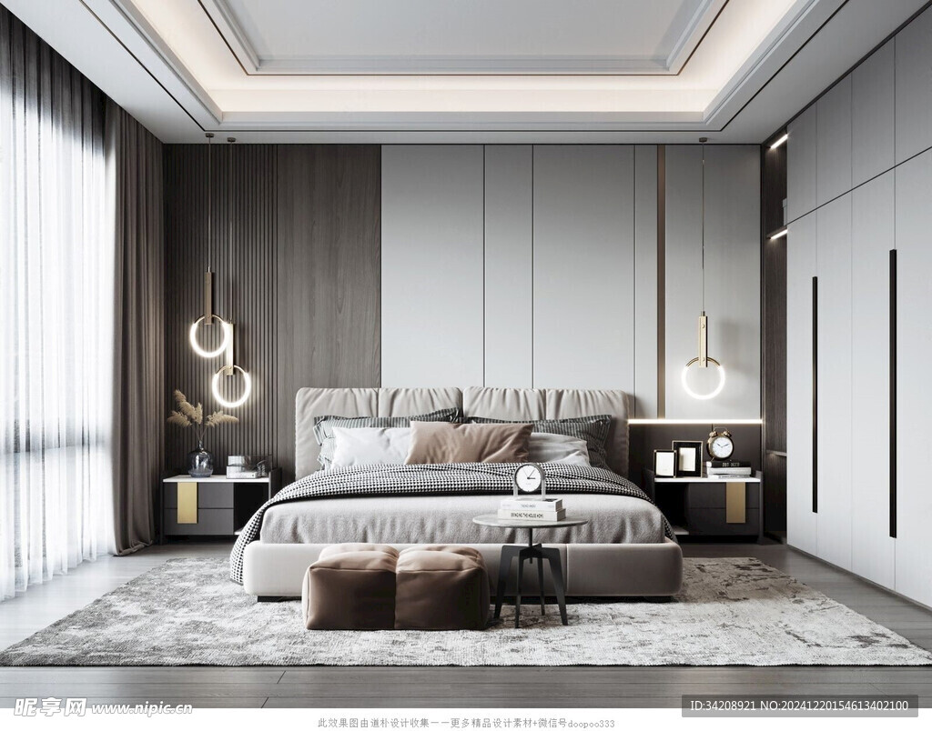 小空间次卧室室内设计现代简约风