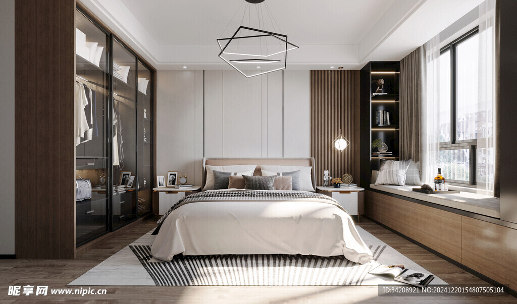 小空间次卧室室内设计现代简约风