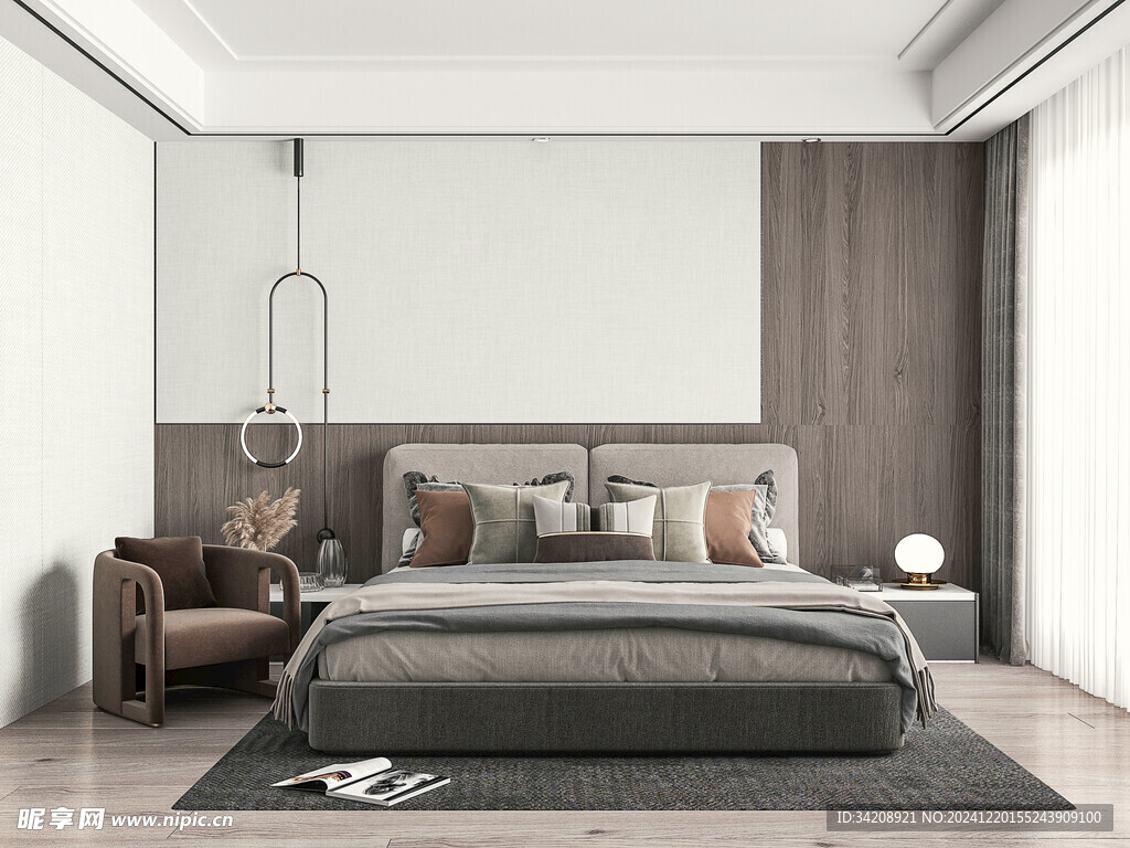 小空间次卧室室内设计现代简约风