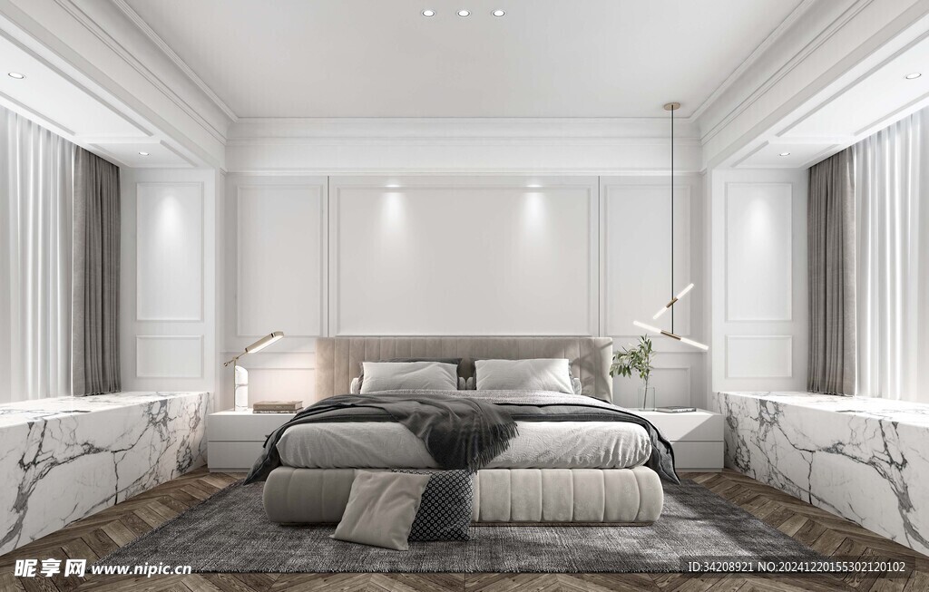 小空间次卧室室内设计现代简约风