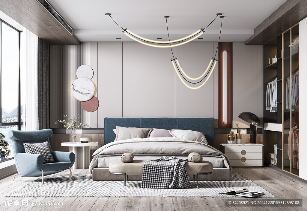 小空间次卧室室内设计现代简约风