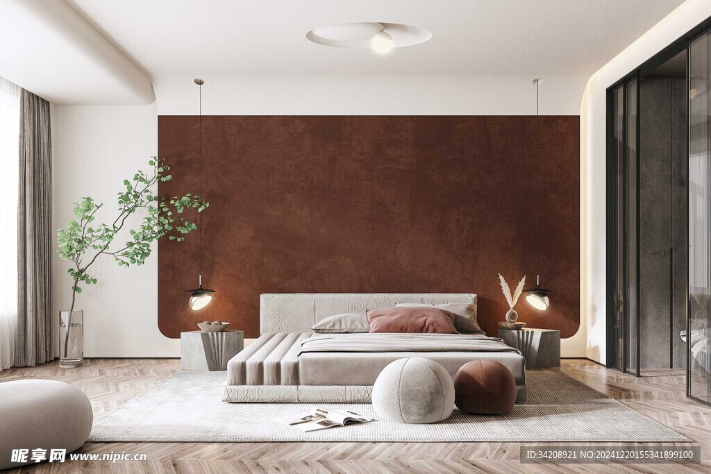 小空间次卧室室内设计现代简约风