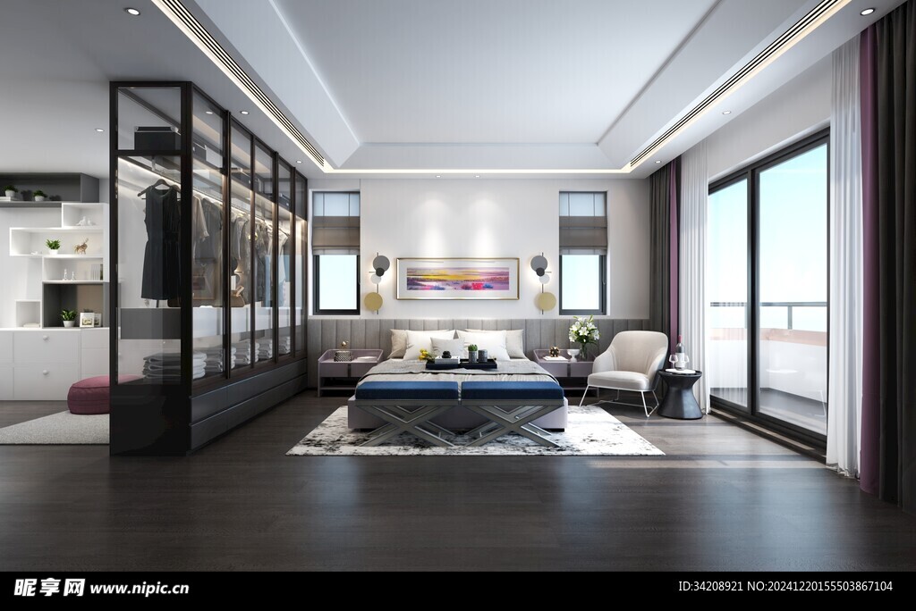 小空间次卧室室内设计现代简约风