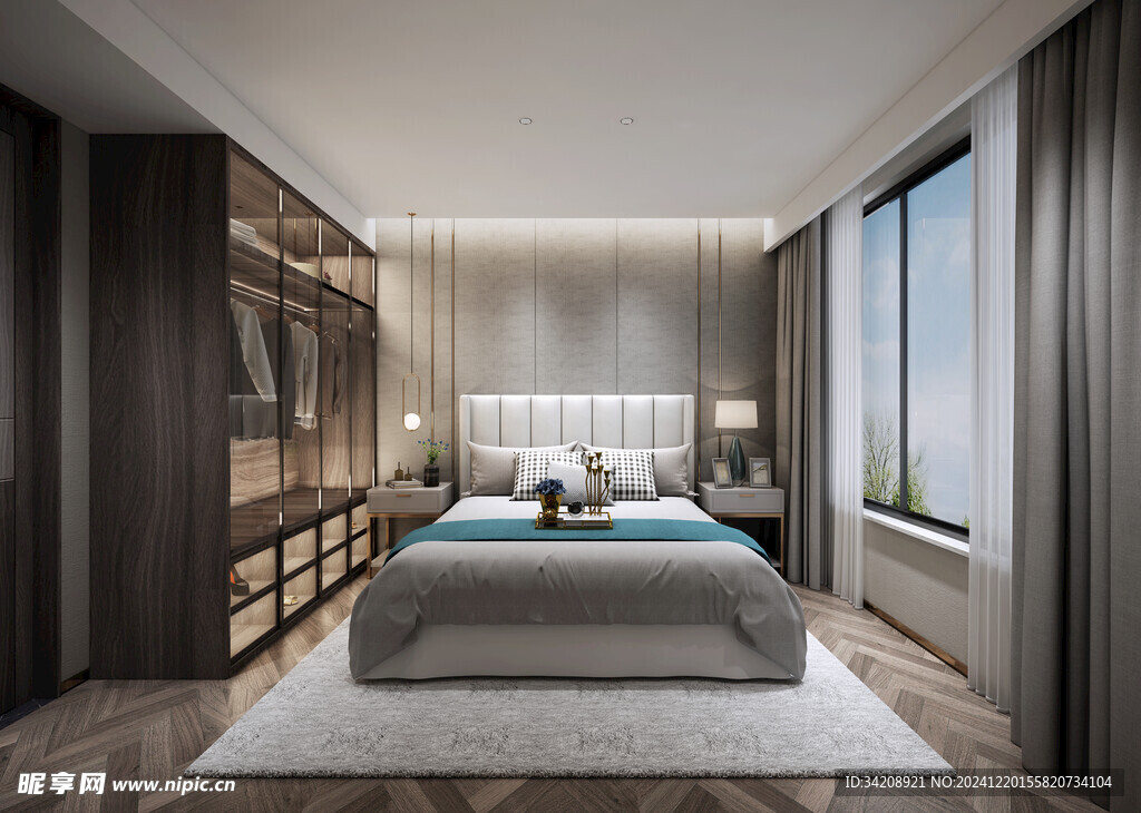 小空间次卧室室内设计现代简约风