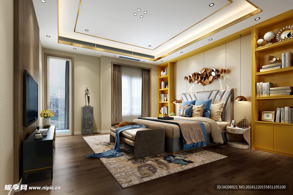 小空间次卧室室内设计现代简约风