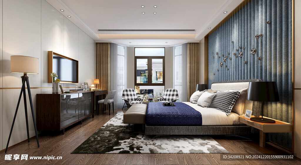 小空间次卧室室内设计现代简约风