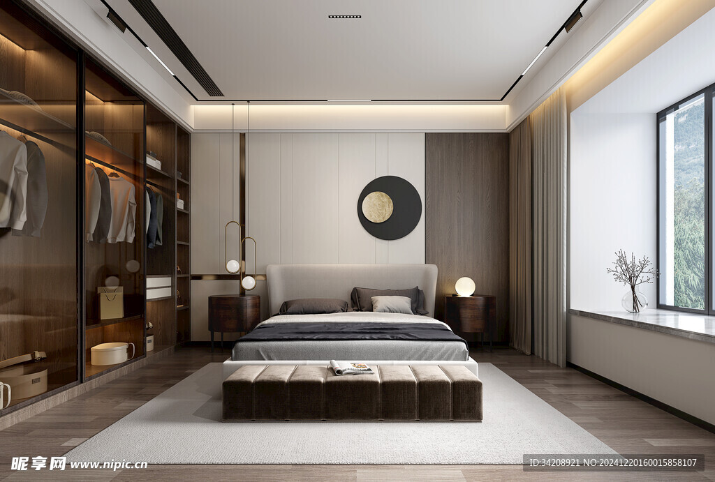 小空间次卧室室内设计现代简约风