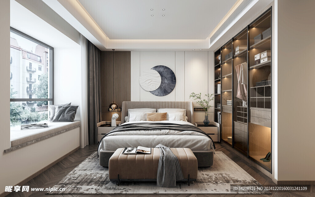 小空间次卧室室内设计现代简约风