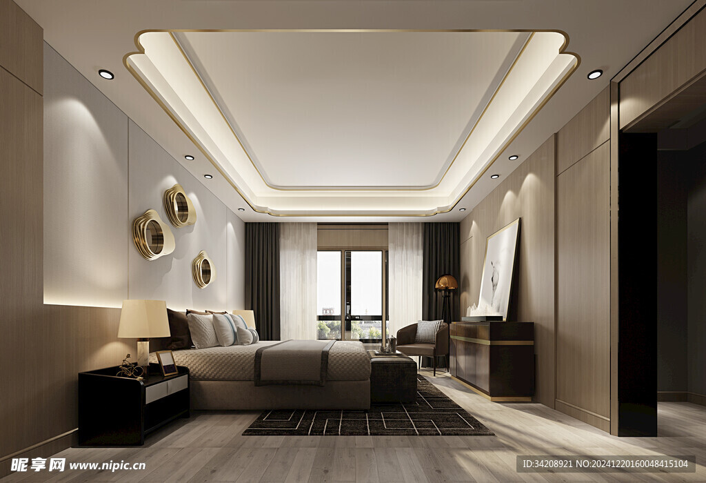 小空间次卧室室内设计现代简约风