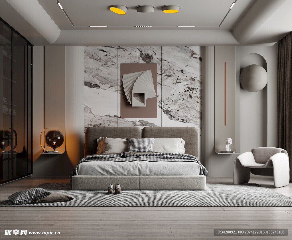 小空间次卧室室内设计现代简约风