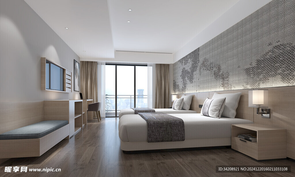 小空间次卧室室内设计现代简约风