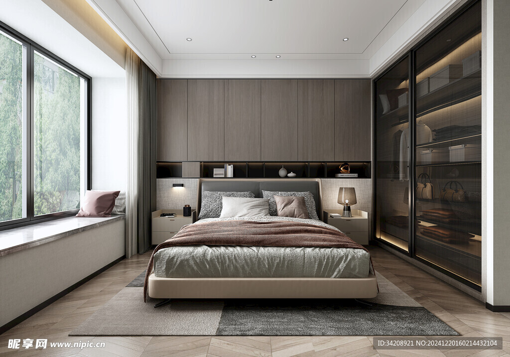 小空间次卧室室内设计现代简约风