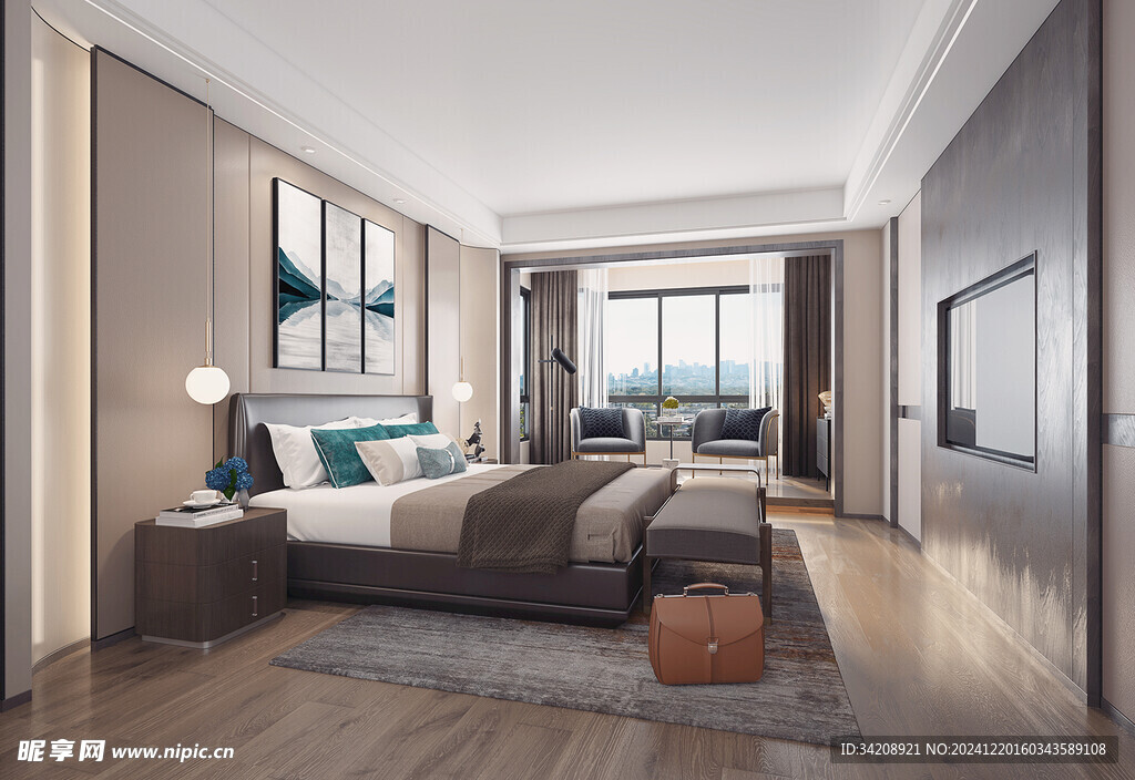 小空间次卧室室内设计现代简约风