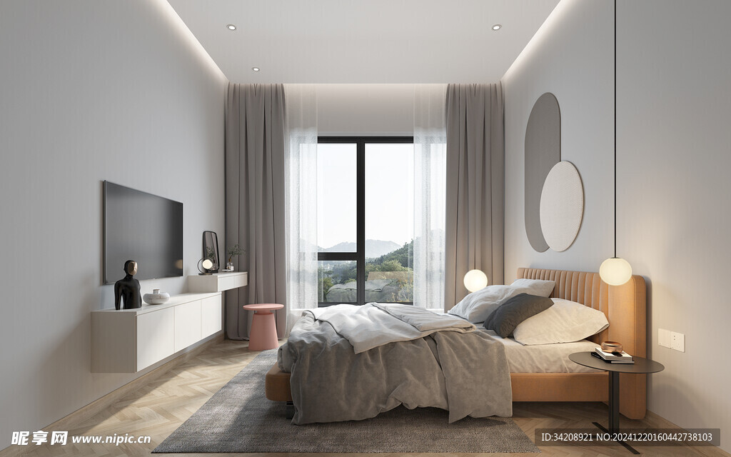 小空间次卧室室内设计现代简约风