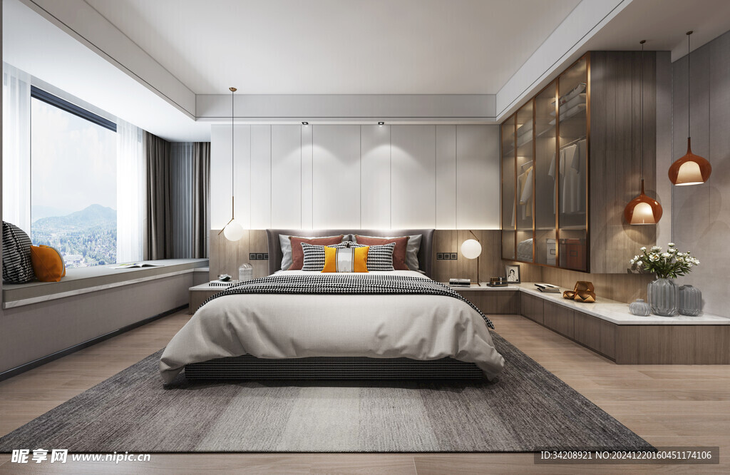 小空间次卧室室内设计现代简约风