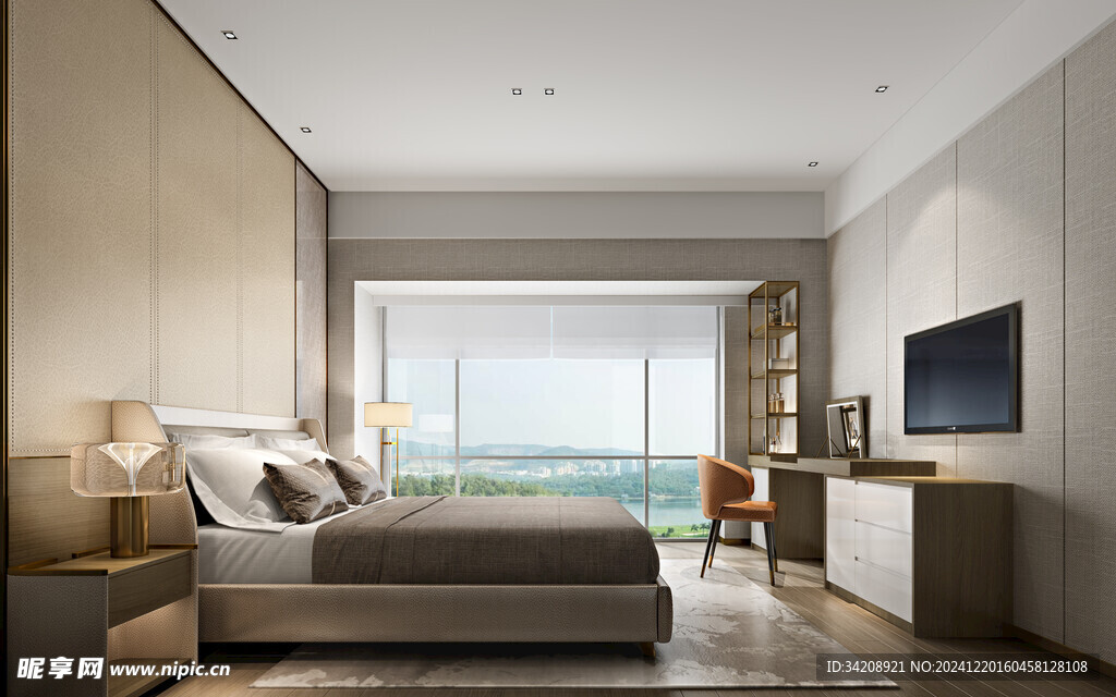 小空间次卧室室内设计现代简约风