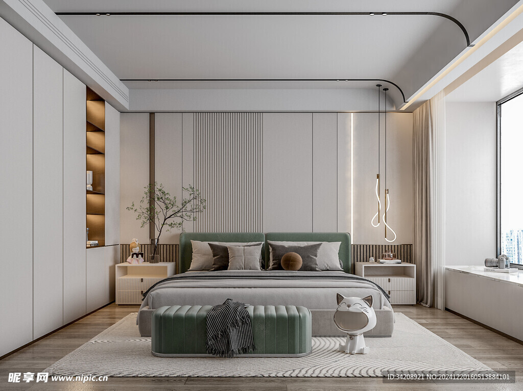 小空间次卧室室内设计现代简约风